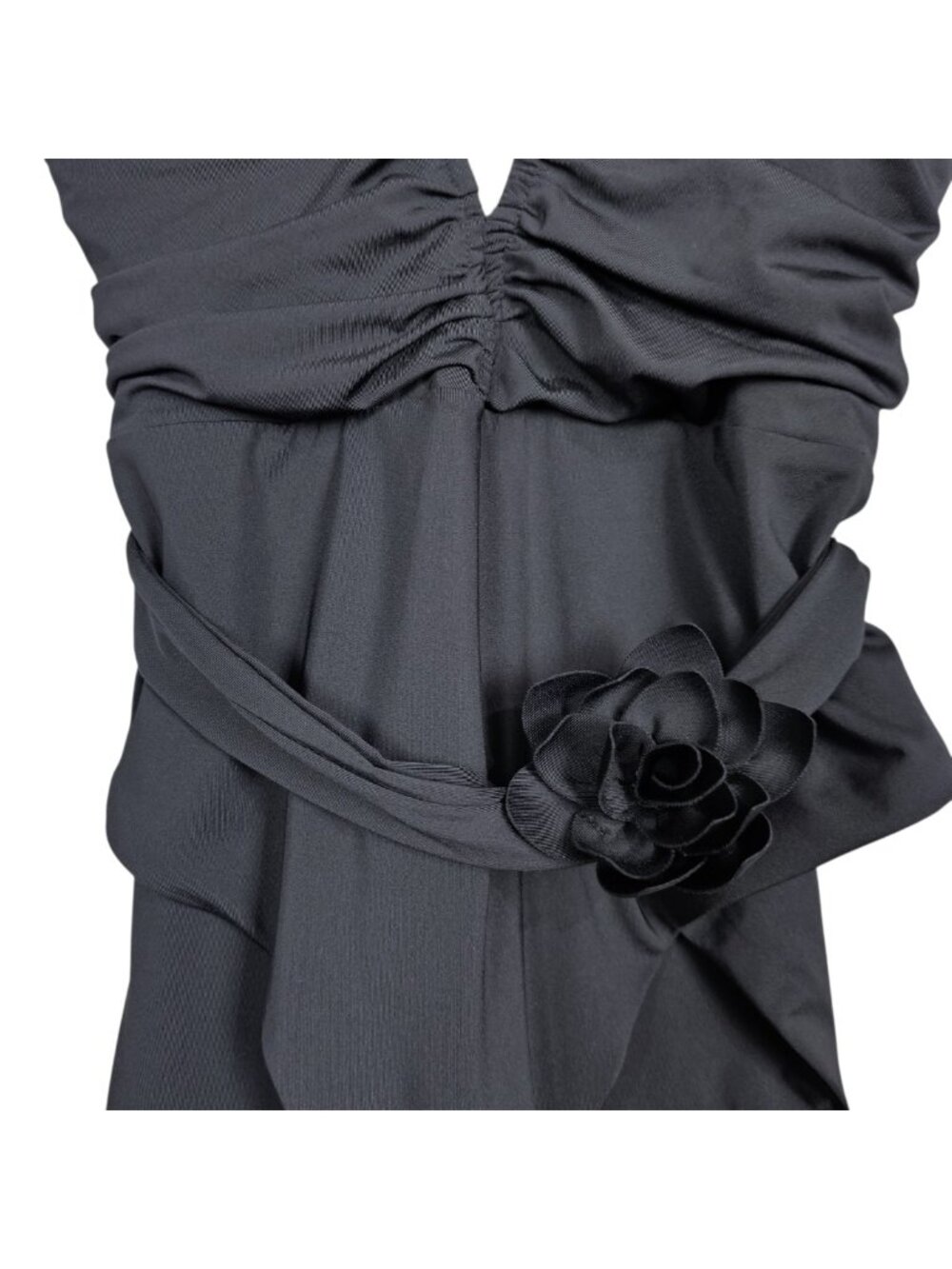 BECCA by Rebecca Virtue Garden of Eden 3D Flower One Piece Swimsuit New Black L - Picture 5 of 9